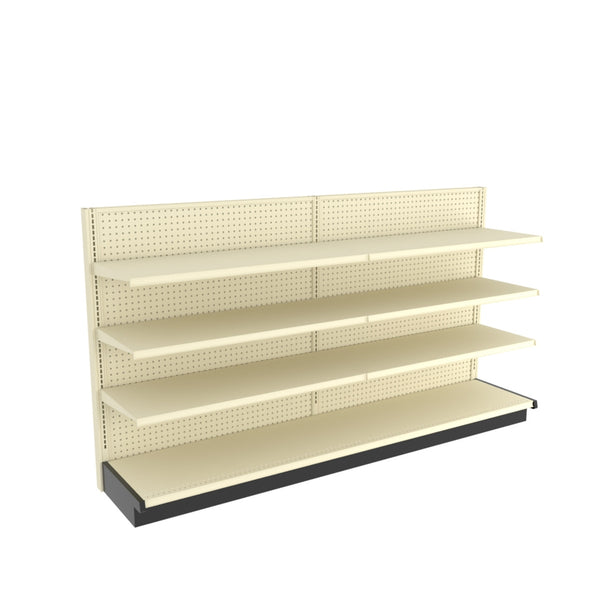 Lozier Wall Gondola Shelving Unit with 8 Shelves 96W 54H 19D